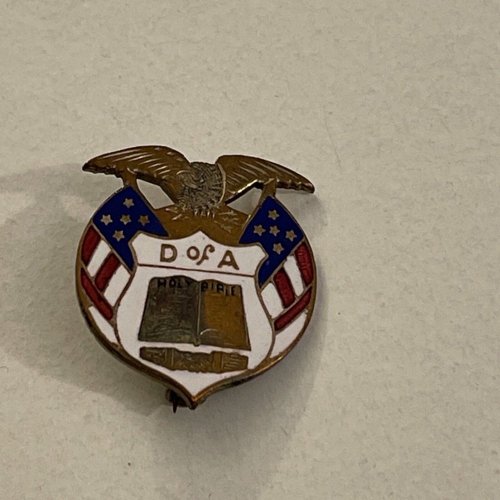 Vintage Daughters Of Ameria Eagle D Of A Pin Pinback PB9G